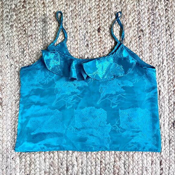 Vintage 90s Intimate Moments jewel green camisole tank - Picture 3 of 4